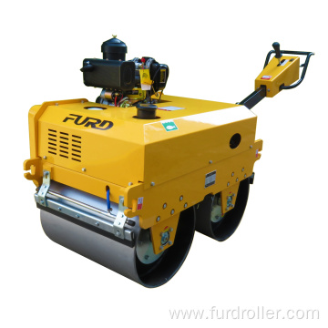 Manual vibrating hydraulic double drum road roller compactor vibratory roller FYL-S700